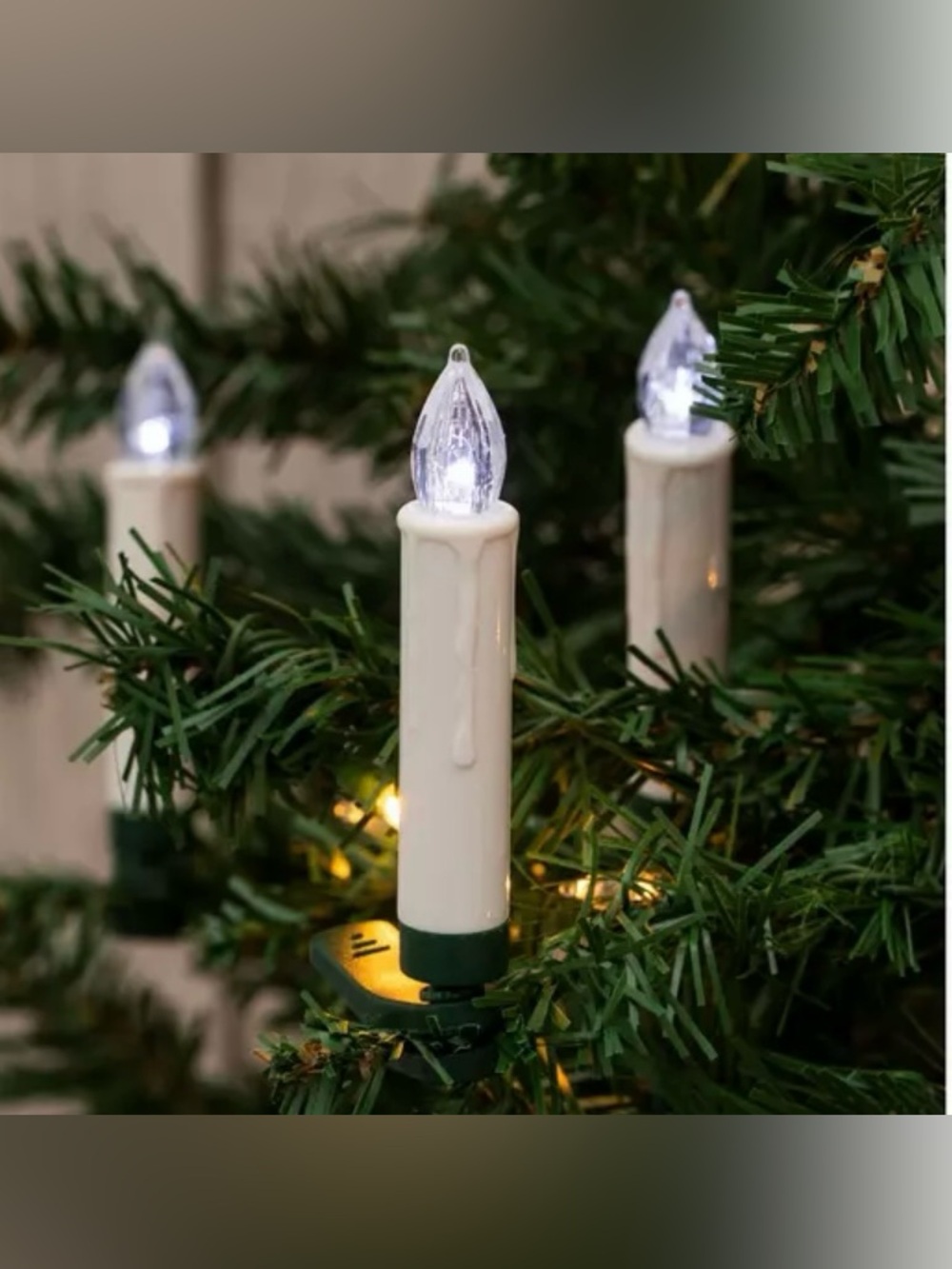 3 pack (30) LED Clip On Taper Candles NWT